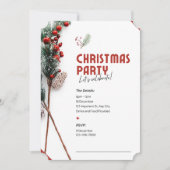 Lasst uns Weihnachts-Party Einladung einladen (Vorderseite)