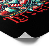 Lasst uns Weihnachts-Weihnachtsbummler-Klassiker b Poster (Ecke)