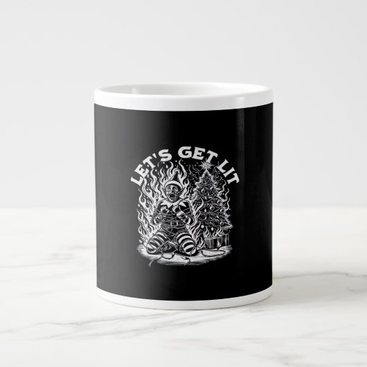Lasst uns Weihnachts-Weihnachtsfeiern genießen Jumbo-Tasse (Vorderseite)