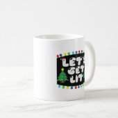 Lasst uns Weihnachtsbaum Merry Funny Jokes Sat. Kaffeetasse (VorderseiteRechts)