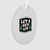 Lasst uns Weihnachtsbaum Merry Funny Jokes Sat. Ornament (Vorderseite)
