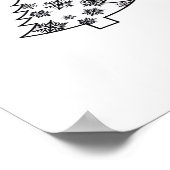 Lasst uns Weihnachtsbaum Weihnachtslicht Essent er Poster (Ecke)