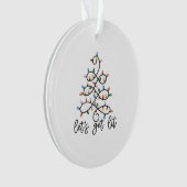 Lasst uns Weihnachtsbaumleuchten klassisch bekomme Ornament (Vorderseite)