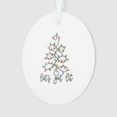 Lasst uns Weihnachtsbaumleuchten klassisch bekomme Ornament (Vorderseite)