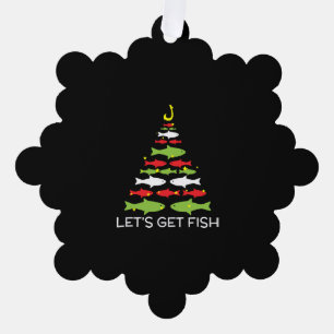Lasst uns Weihnachtsdesign für den 25. Dezember be Ornament Karte
