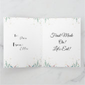 Lasst uns Weihnachtskarte essen Karte (Innenseite)