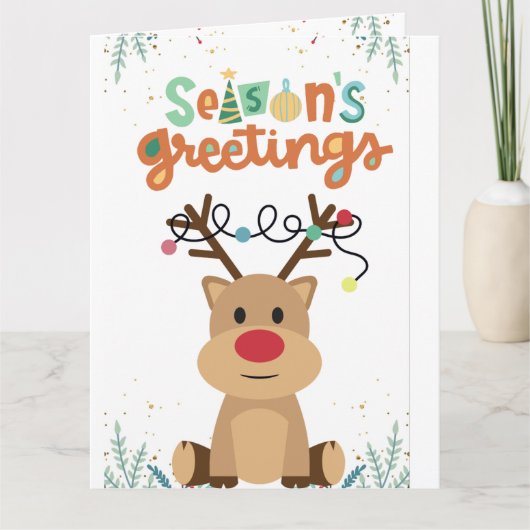 Lasst uns Weihnachtskarte essen Karte (Vorderseite)