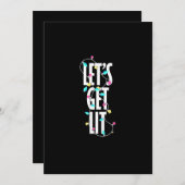 Lasst uns Weihnachtslicht bekommen Feiertagskarte (Vorne/Hinten)