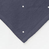 Lasst uns Weißbär-Silhouette und Micro-Dot anfange Fleecedecke (Ecke)