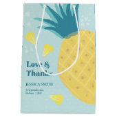 Lasst uns wie ein Ananas Party machen Mittlere Geschenktüte (Rückseite)