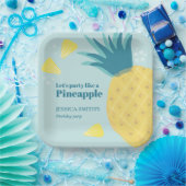 Lasst uns wie ein Ananas Party machen Pappteller (Party)