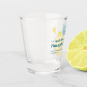 Lasst uns wie ein Ananas Party machen Schnapsglas (Links)