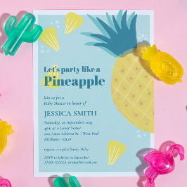 Lasst uns wie eine Ananas-Babydusche Party machen Einladung