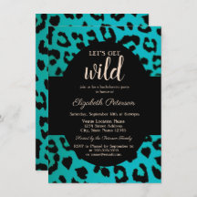 Lasst uns Wild Chic Leopard Print Blue holen