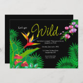 Lasst uns Wild holen Einladung (Vorne/Hinten)