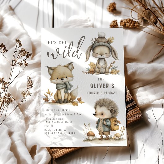 Lasst uns Wild holen | Geburtstagsfeier Einladung