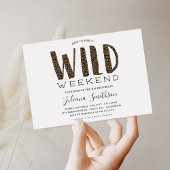 Lasst uns Wild Leopard Bachelorette Weekend gewinn Einladung