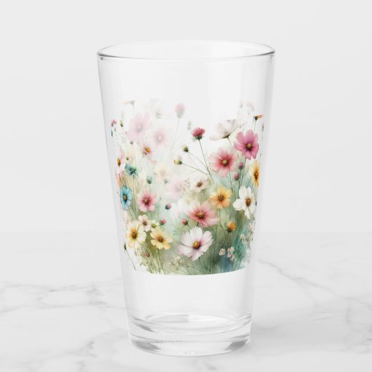 🌷Lasst uns wilde Blumen pflücken 🌷 Glas (Vorderseite)