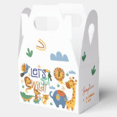 Lasst uns wilde Safari-Tiere Kindergeburtstag Part Geschenkschachtel (Geöffnet)
