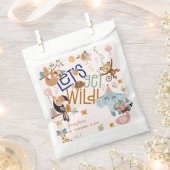 Lasst uns wilde Safari-Tiere Kindergeburtstag Part Geschenktütchen (Ausgeschnitten)