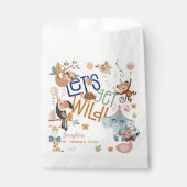 Lasst uns wilde Safari-Tiere Kindergeburtstag Part Geschenktütchen (Vorderseite)