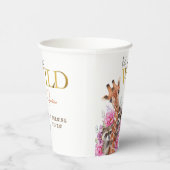 Lasst uns wilde Safari-Tiere Kindergeburtstag Part Pappbecher (Rechts)