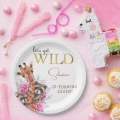Lasst uns wilde Safari-Tiere Kindergeburtstag Part Pappteller (Party)