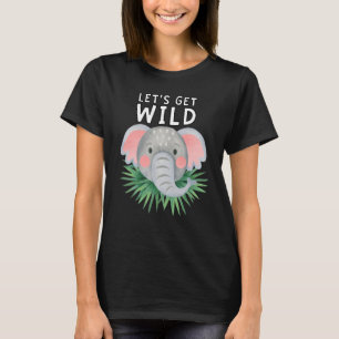 Lasst uns wilde Zoo-Tiere-Safari-Party im Zoo feie T-Shirt