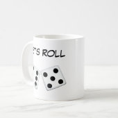 Lasst uns Würfel Tasse (Vorderseite Links)