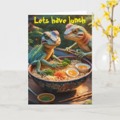 Lasst uns zu Mittag essen Karte (Gelbe Blume)