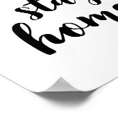 Lasst uns Zuhause Poster Bleibe haben (Ecke)