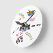 Lasst uns zur Herouhr gehen Runde Wanduhr (Winkel)