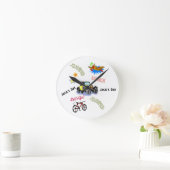 Lasst uns zur Herouhr gehen Runde Wanduhr (Zuhause)