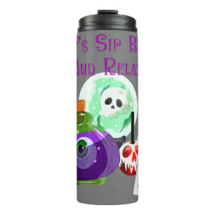 Lasst uns zurückweichen und entspannen - Halloween Thermosbecher