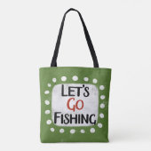 Lasst uns zusammen fischen gehen tasche (Rückseite)
