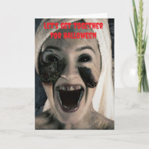 Lasst uns zusammen Halloween feiern.