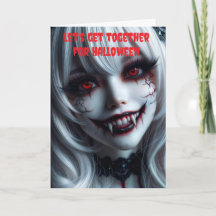 Lasst uns zusammen Halloween feiern.