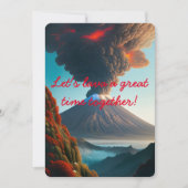Lasst uns zusammen Lava großartig machen! Volcano  Einladung (Vorderseite)