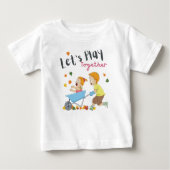 Lasst uns zusammen spielen baby t-shirt (Vorderseite)