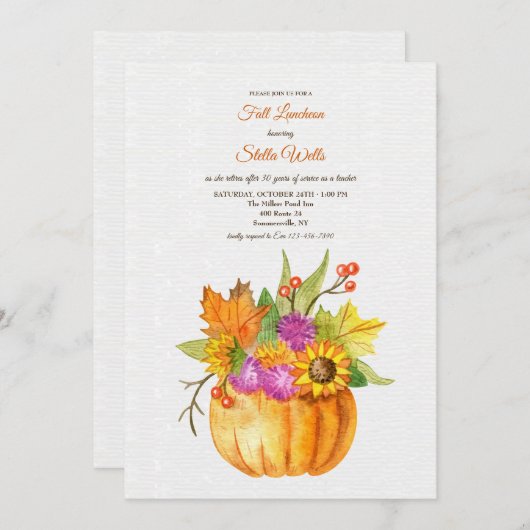 Lasst uns zusammenfallen einladung (Vorne/Hinten)