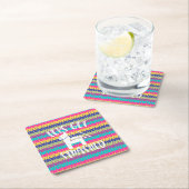 Lasst uns zusammengestrichen Funny Fiesta Pinata Rechteckiger Pappuntersetzer (Vor Ort)