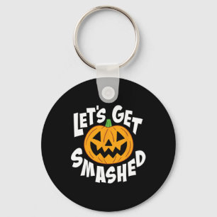 Lasst uns zusammengestrichen lustiges Halloween Pu Schlüsselanhänger