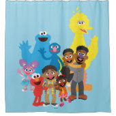 Lasst uns zusammenkommen duschvorhang (Vorderseite)