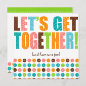 Lasst uns zusammenkommen! einladung (Vorne/Hinten)