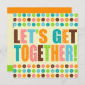 Lasst uns zusammenkommen! einladung (Vorne/Hinten)