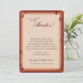 Lässt Versammlung Dank-Erntedank-Einladung geben Einladung (Stehend Vorderseite)