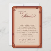 Lässt Versammlung Dank-Erntedank-Einladung geben Einladung (Vorderseite)