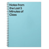 Last 5 Minutes Class Notebook Notizblock (Vorderseite)