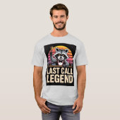 Last Call Legend Raccoon Bartender Shirt (Vorne ganz)