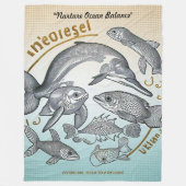 "Last Chance for Coral" Fleecedecke (Vorderseite)